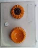 Sunflower lid and matching pour box bottom AO117