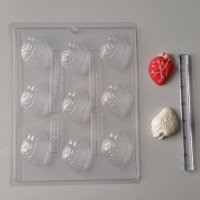 Bite Size Human Heart Candy Molds H157