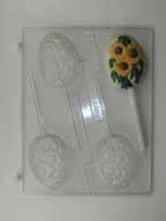 Medium egg decorated w/ sunflowers E110