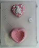 Medium ornate heart lid & bottom V160