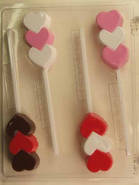 Heart FLAT Molds, 3 Sizes